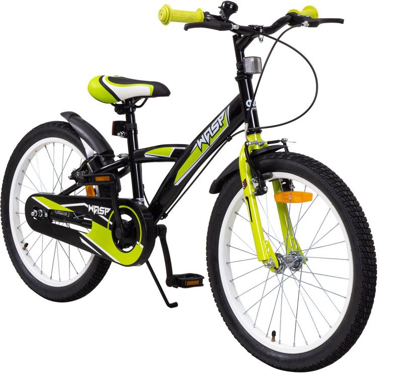 Actionbikes Kinderfahrrad Wasp 20 Zoll, Schwarz/Gelb, Fahrradständer, Schutzbleche, Felgenbremsen Actionbikes Kinderfahrrad Wasp 20 Zoll, Schwarz/Gelb, Fahrradständer, Schutzbleche, Felgenbremsen