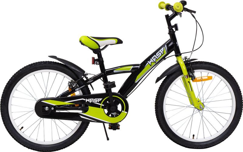 Actionbikes Kinderfahrrad Wasp 20 Zoll, Schwarz/Gelb, Fahrradständer, Schutzbleche, Felgenbremsen Actionbikes Kinderfahrrad Wasp 20 Zoll, Schwarz/Gelb, Fahrradständer, Schutzbleche, Felgenbremsen