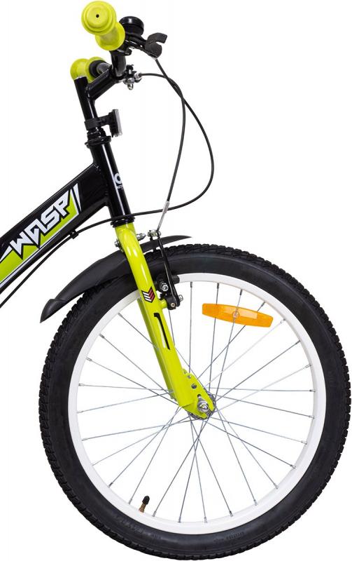 Actionbikes Kinderfahrrad Wasp 20 Zoll, Schwarz/Gelb, Fahrradständer, Schutzbleche, Felgenbremsen Actionbikes Kinderfahrrad Wasp 20 Zoll, Schwarz/Gelb, Fahrradständer, Schutzbleche, Felgenbremsen