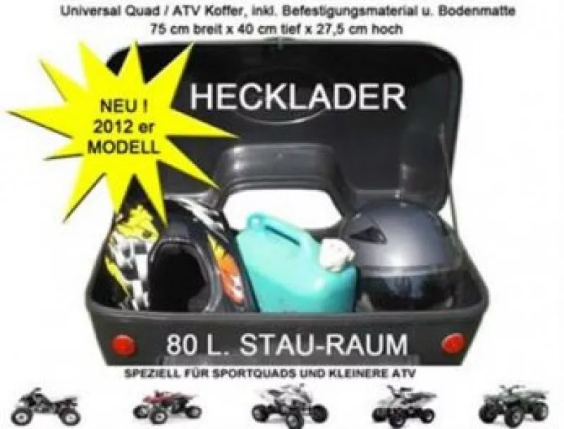 Quad ATV Koffer 80L für kleinere Quads von ca.150 - 300 cc Quad ATV Koffer 80L für kleinere Quads von ca.150 - 300 cc