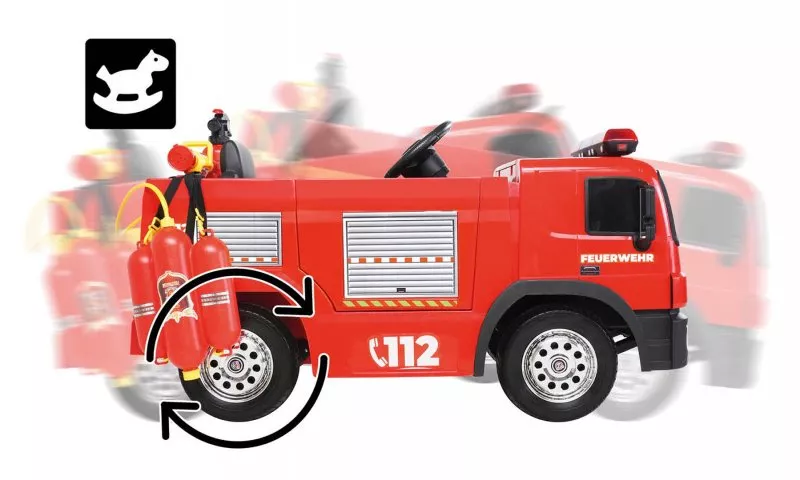 Kinder Elektroauto Polizei SX1818 blau oder Feuerwehr Kinder Elektroauto Polizei SX1818 blau oder Feuerwehr