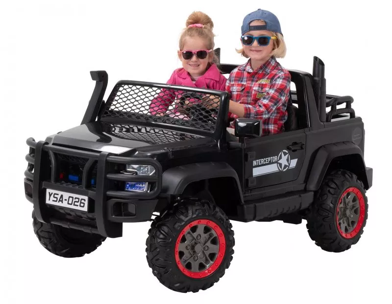 Kinder Elektroauto Jeep Bigfoot, 1.100 Watt, 24V Batterie, Heckklappe, Federung, LED, EVA-Reifen Kinder Elektroauto Jeep Bigfoot, 1.100 Watt, 24V Batterie, Heckklappe, Federung, LED, EVA-Reifen