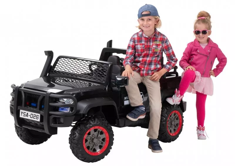 Kinder Elektroauto Jeep Bigfoot, 1.100 Watt, 24V Batterie, Heckklappe, Federung, LED, EVA-Reifen Kinder Elektroauto Jeep Bigfoot, 1.100 Watt, 24V Batterie, Heckklappe, Federung, LED, EVA-Reifen