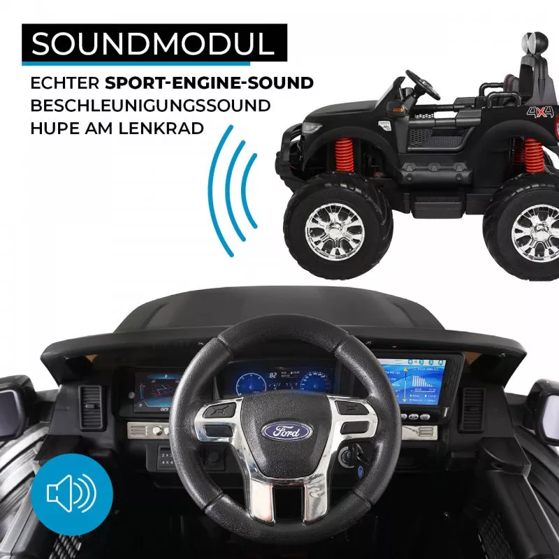 Kinder Elektroauto Ford Ranger Monster Truck Allrad Lizenziert für 2 Kinder Kinder Elektroauto Ford Ranger Monster Truck Allrad Lizenziert für 2 Kinder