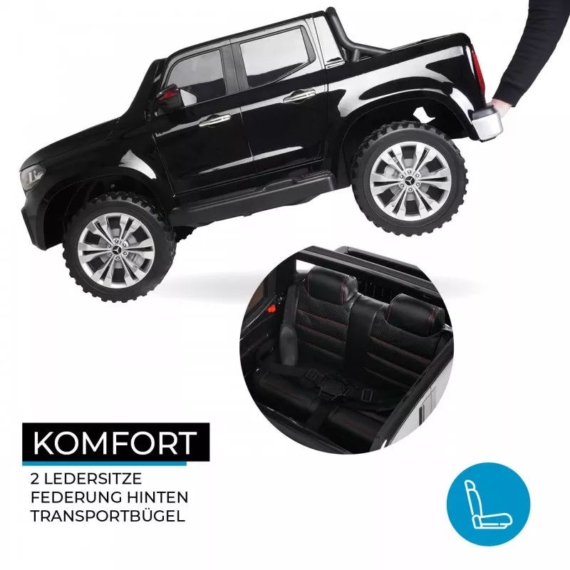 Kinder Elektroauto Mercedes Benz X-Klasse 470 Allrad Lizenziert für 2 Personen Kinder Elektroauto Mercedes Benz X-Klasse 470 Allrad Lizenziert für 2 Personen