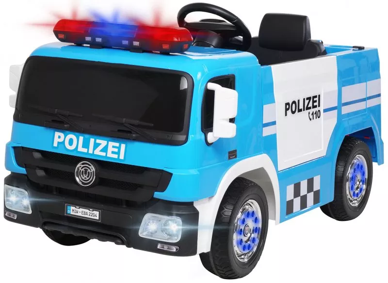Kinder Elektroauto Polizei SX1818 blau oder Feuerwehr Kinder Elektroauto Polizei SX1818 blau oder Feuerwehr