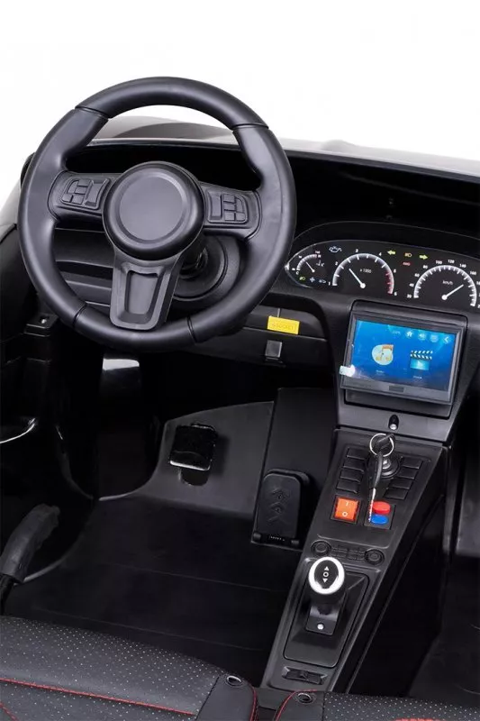 Kinder Elektroauto Premium Supercar XXL, 2 Ledersitze, 15 km/h, 180 Watt Motor, 24V, Scheibenbremsen Kinder Elektroauto Premium Supercar XXL, 2 Ledersitze, 15 km/h, 180 Watt Motor, 24V, Scheibenbremsen