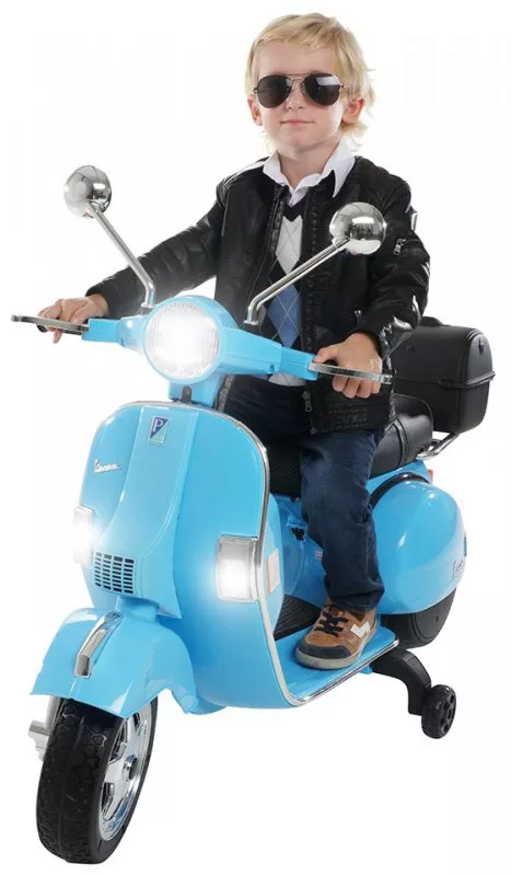 Kinder Elektroroller Vespa PX150 lizenziert 12V 7AH - EVA Reifen - Ledersitz Kinder Elektroroller Vespa PX150 lizenziert 12V 7AH - EVA Reifen - Ledersitz