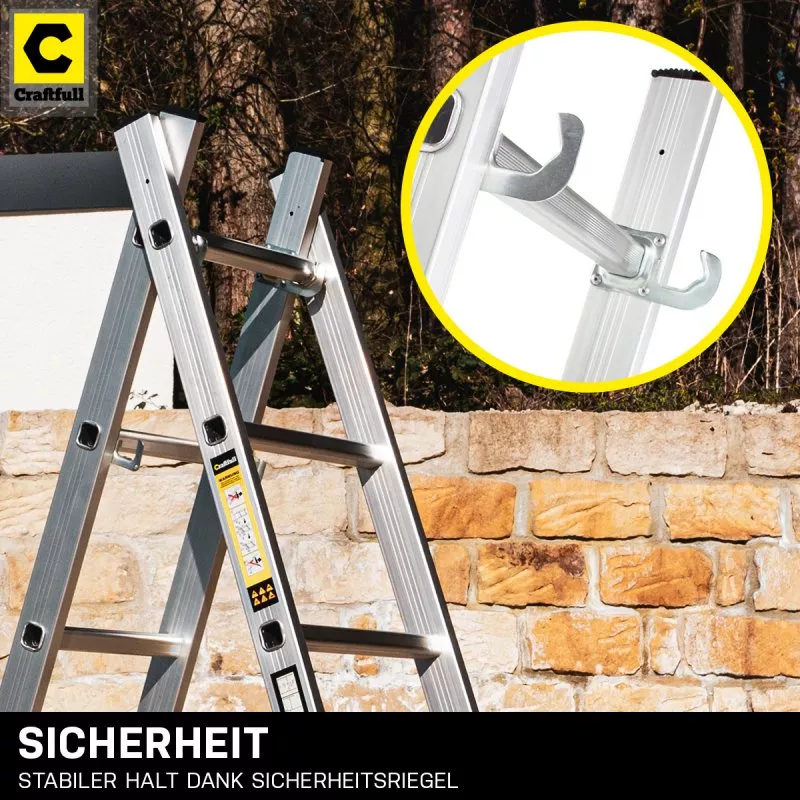 Craftfull Aluminium Multigerüst 4in1 Mehrzweckleiter XL Craftfull Aluminium Multigerüst 4in1 Mehrzweckleiter XL