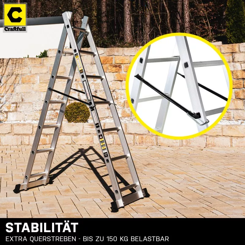 Craftfull Aluminium Multigerüst 4in1 Mehrzweckleiter XL Craftfull Aluminium Multigerüst 4in1 Mehrzweckleiter XL