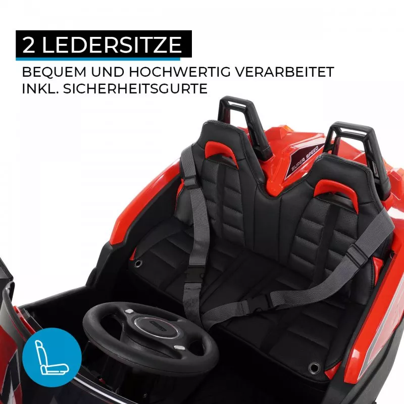 Kinder Elektoauto GT Super Speed JC888 4x4, EVA Reifen, Ledersitz Kinder Elektoauto GT Super Speed JC888 4x4, EVA Reifen, Ledersitz