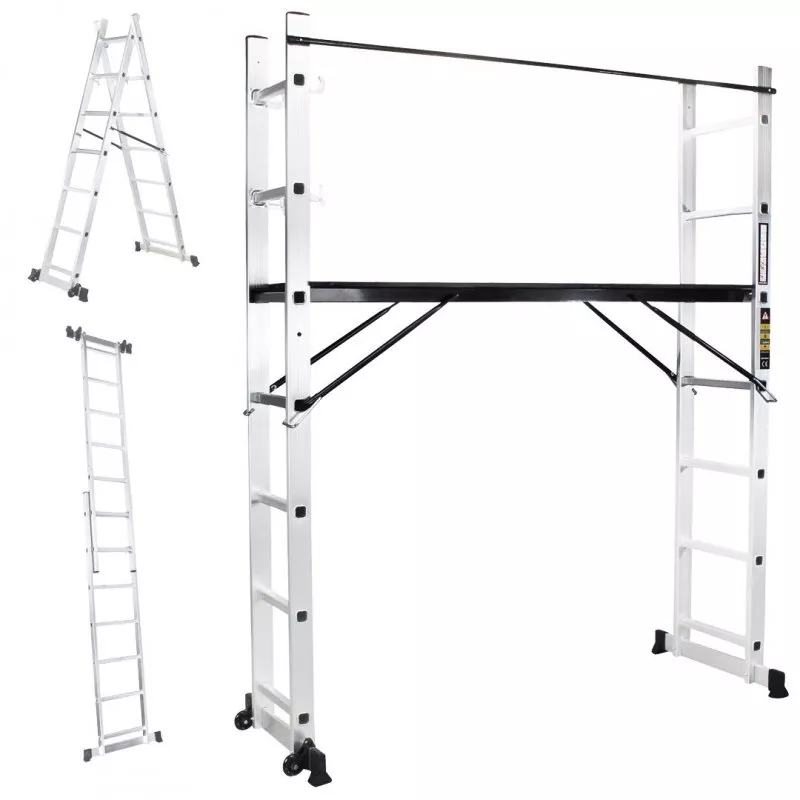 Craftfull Aluminium Multigerüst 4in1 Mehrzweckleiter XL Craftfull Aluminium Multigerüst 4in1 Mehrzweckleiter XL