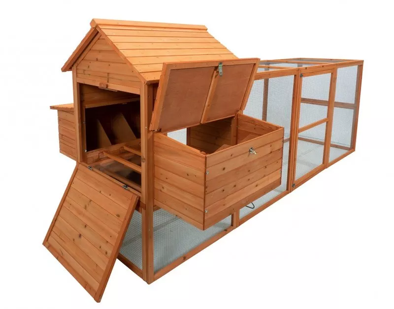 Miweba Hühnerstall My Animal MH-22 mit zwei Nistkästen, Auslauf, Hühnerhaus aus Holz, zwei Ebenen Miweba Hühnerstall My Animal MH-22 mit zwei Nistkästen, Auslauf, Hühnerhaus aus Holz, zwei Ebenen
