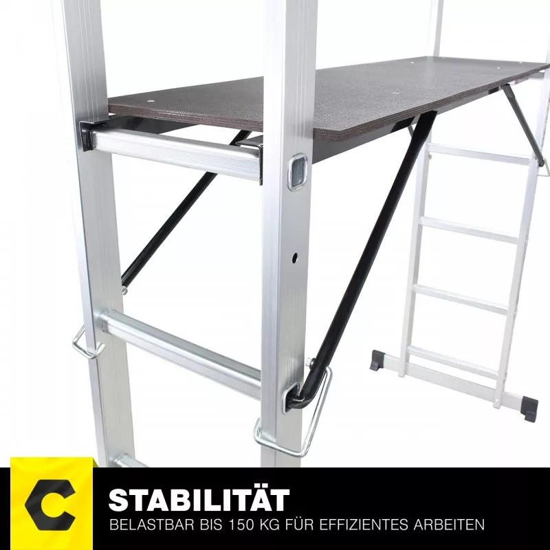 Craftfull Aluminium Multigerüst 4in1 Mehrzweckleiter XL Craftfull Aluminium Multigerüst 4in1 Mehrzweckleiter XL