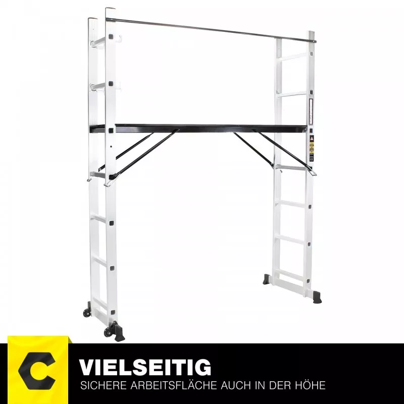 Craftfull Aluminium Multigerüst 4in1 Mehrzweckleiter XL Craftfull Aluminium Multigerüst 4in1 Mehrzweckleiter XL