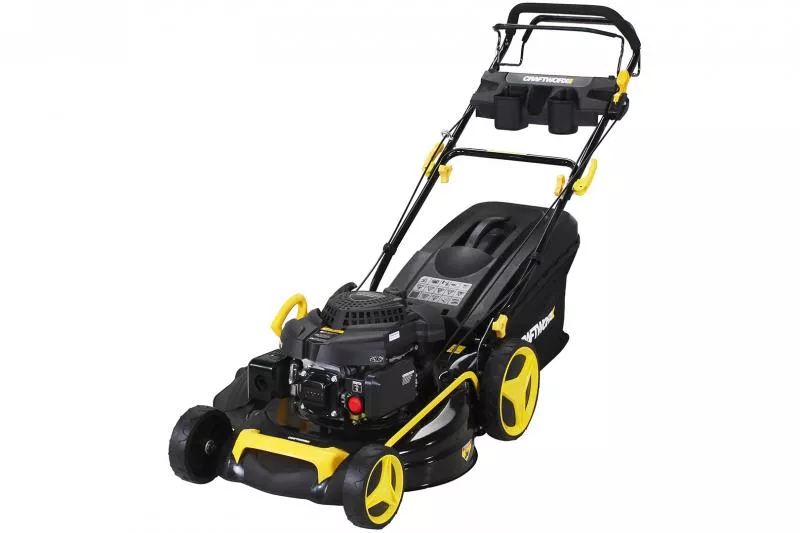 Craftfull Benzin Rasenmäher Premium 5in1 196cc Motor mit 62L Grasfangkorb und 53cm Schnittbreite Craftfull Benzin Rasenmäher Premium 5in1 196cc Motor mit 62L Grasfangkorb und 53cm Schnittbreite