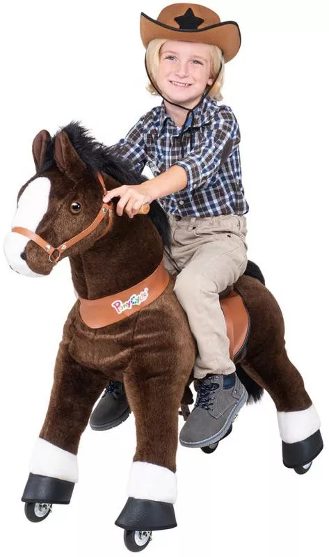 Ponycycle "Mister Ed" Pferd Braun neues Design 2020 small und medium mit Sound Ponycycle "Mister Ed" Pferd Braun neues Design 2020 small und medium mit Sound