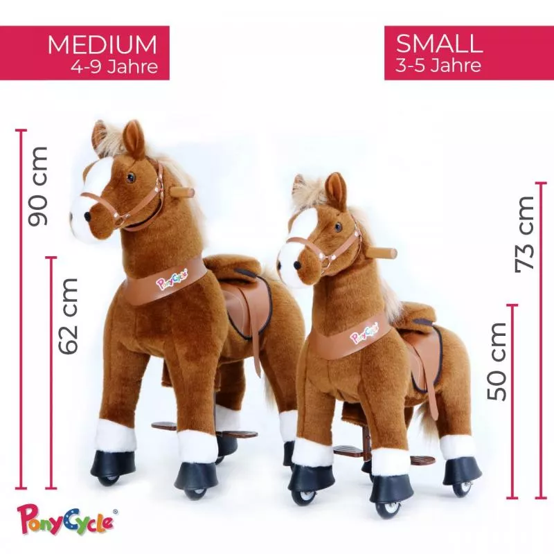 Ponycycle "Amadeus" Pferd hell Braun small und medium Ponycycle "Amadeus" Pferd hell Braun small und medium