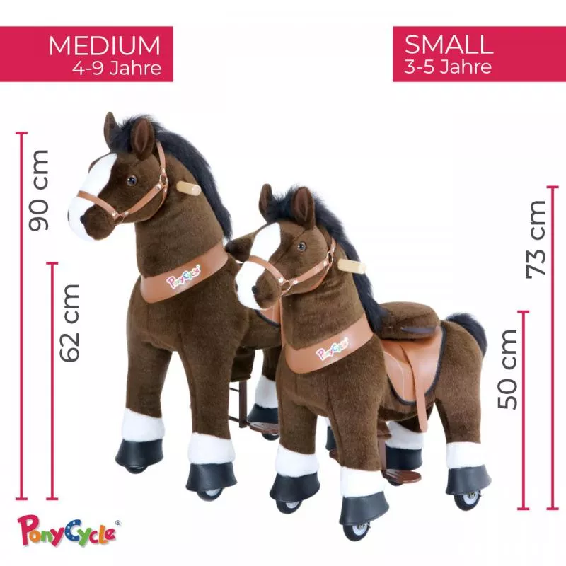 Ponycycle "Mister Ed" Pferd Braun neues Design 2020 small und medium mit Sound Ponycycle "Mister Ed" Pferd Braun neues Design 2020 small und medium mit Sound