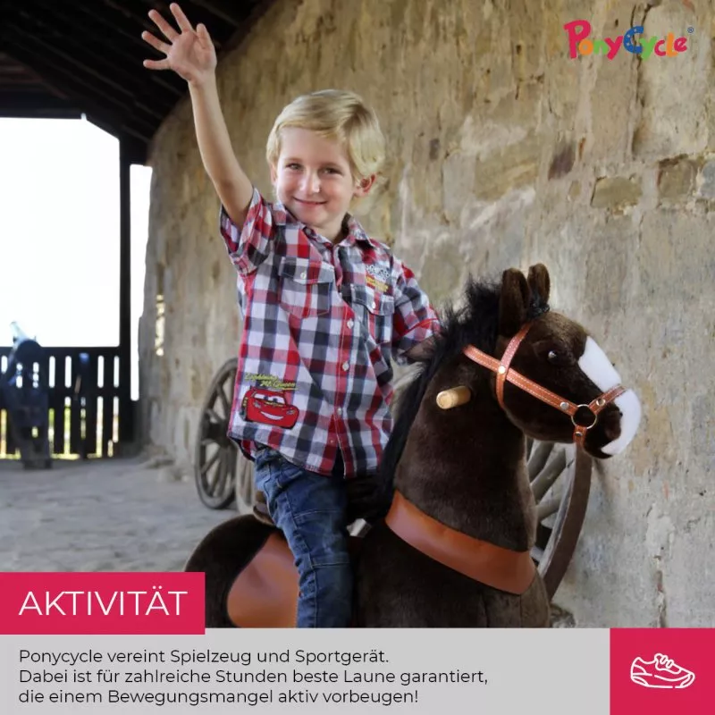 Ponycycle "Mister Ed" Pferd Braun neues Design 2020 small und medium mit Sound Ponycycle "Mister Ed" Pferd Braun neues Design 2020 small und medium mit Sound