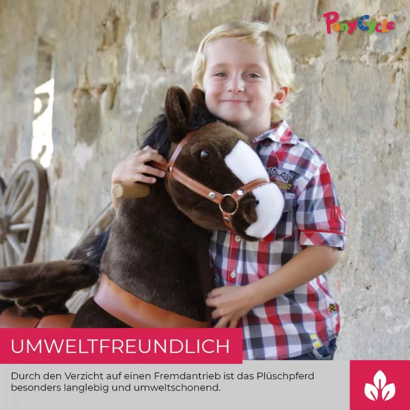 Ponycycle "Mister Ed" Pferd Braun neues Design 2020 small und medium mit Sound Ponycycle "Mister Ed" Pferd Braun neues Design 2020 small und medium mit Sound