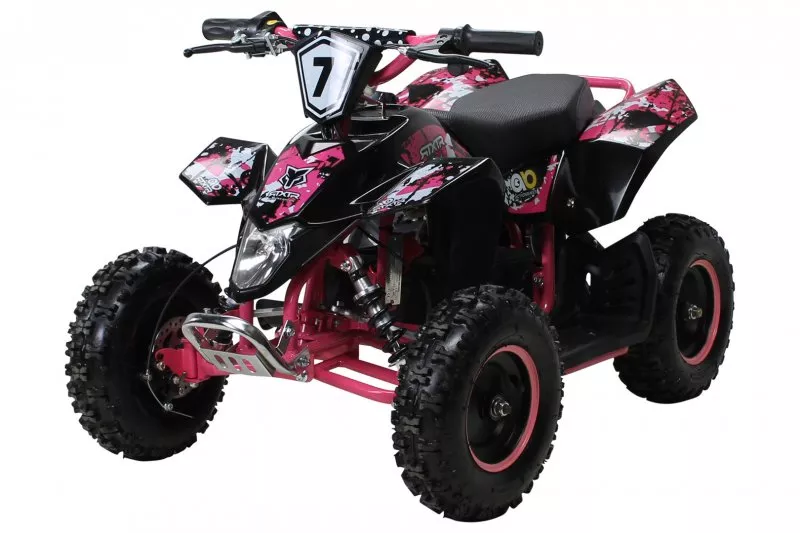 Kinder Elektro Miniquad Fox XTR 1000 Watt Schwarzer Body Kinder Elektro Miniquad Fox XTR 1000 Watt Schwarzer Body