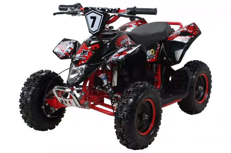 Kinder Elektro Miniquad Fox XTR 1000 Watt Schwarzer Body Kinder Elektro Miniquad Fox XTR 1000 Watt Schwarzer Body