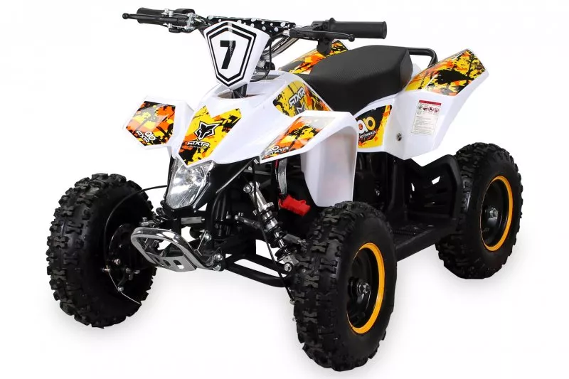 Kinder Elektro Miniquad Fox XTR 1000 Watt Weißer Body Kinder Elektro Miniquad Fox XTR 1000 Watt Weißer Body