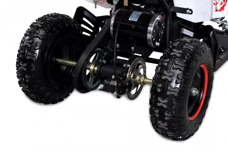 Kinder Elektro Miniquad Fox XTR 1000 Watt Weißer Body Kinder Elektro Miniquad Fox XTR 1000 Watt Weißer Body