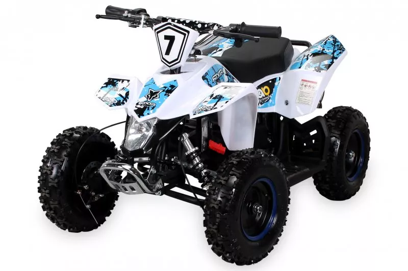 Kinder Elektro Miniquad Fox XTR 1000 Watt Weißer Body Kinder Elektro Miniquad Fox XTR 1000 Watt Weißer Body