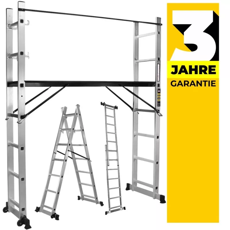Craftfull Aluminium Multigerüst 4in1 Mehrzweckleiter XL Craftfull Aluminium Multigerüst 4in1 Mehrzweckleiter XL