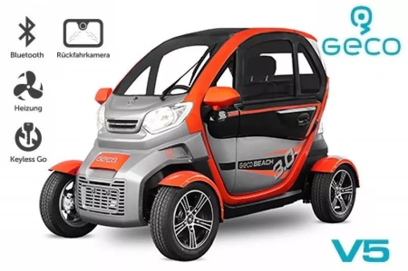 EEC Elektroauto Geco Beach 3000 V5 3kW inkl. Batterie & elektrischen Fensterhebern | Straßenzulassung | EEC Elektroauto Geco Beach 3000 V5 3kW inkl. Batterie & elektrischen Fensterhebern | Straßenzulassung |