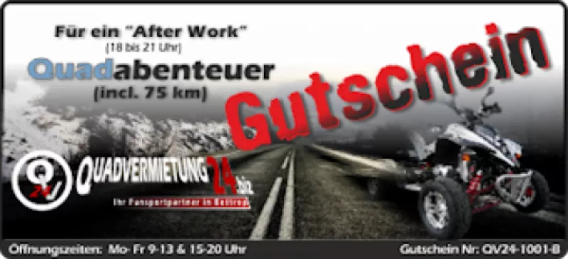 Gutschein für ein Afterwork 3 Stunden Gutschein für ein Afterwork 3 Stunden