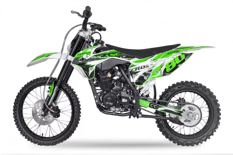 Nitro Motors Hurricane V2 250cc Dirtbike 19/16 Zoll 5-Gang Manuell Oilcooling ohne Straßenzulassung Nitro Motors Hurricane V2 250cc Dirtbike 19/16 Zoll 5-Gang Manuell Oilcooling ohne Straßenzulassung